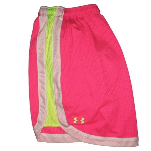 Under Armour Retro Neon Athletic Track Shorts Colour Block Y2K NWT - Picture 4 of 9